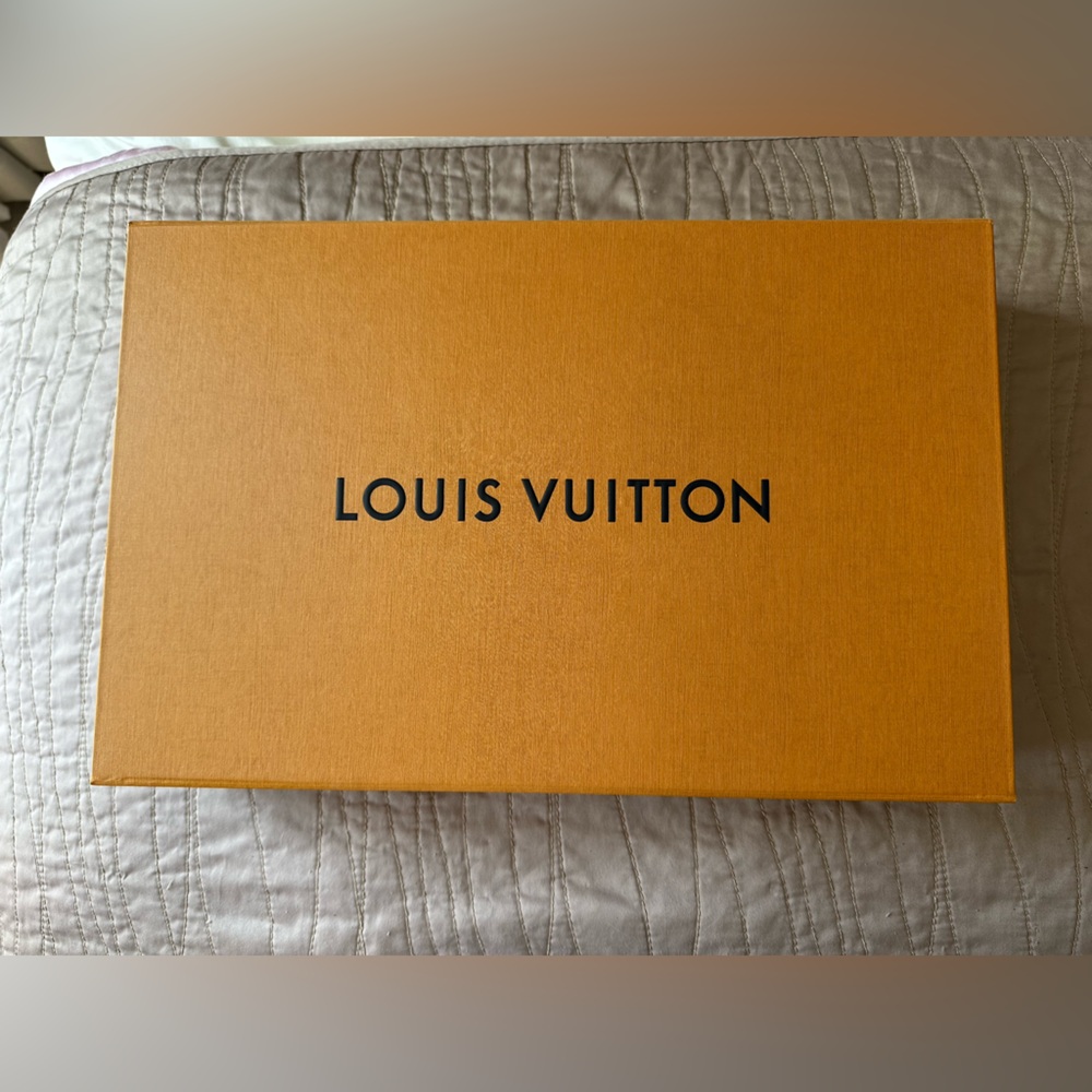 Louis Vuitton orange blue magnetic storage box